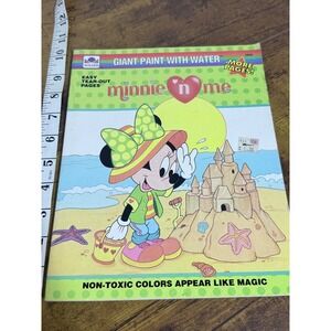 1991 Minnie n Me Paint With Water Book Golden Disney 2856 Vintage